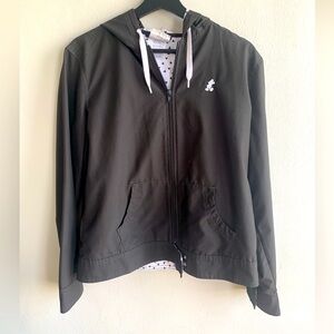 Disneyland Resorts Mickey Hooded Lightweight Jacket  Black Women's Medium